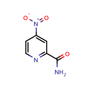 Chemical structure of 4-nitropyridine-2-carboxamide , CAS 62020-02-4, AChemBlock X215150