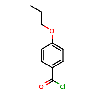 Chemical structure of 4-propoxybenzoyl chloride , CAS 40782-58-9, AChemBlock X215159