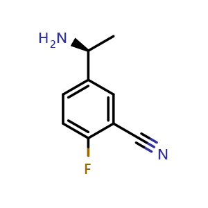 5-((1s)-1-aminoethyl)-2-fluorobenzenecarbonitrile