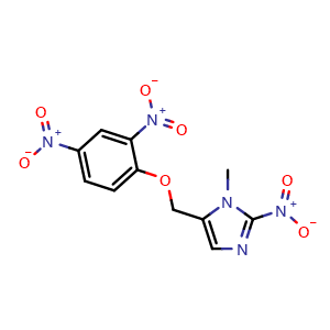 5-((2,4-dinitrophenoxy)methyl)-1-methyl-2-nitro-1h-imidazole
