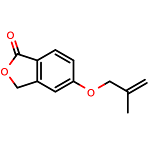 Chemical structure of 5-((2-methylallyl)oxy)isobenzofuran-1(3H)-one , AChemBlock X215166
