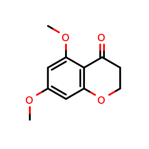 Chemical structure of 5,7-dimethoxychroman-4-one , CAS 54107-66-3, AChemBlock X215240