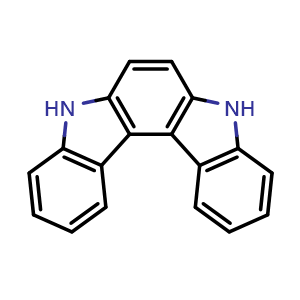 Chemical structure of 5,8-dihydroindolo[2,3-c]carbazole , CAS 200339-30-6, AChemBlock X215244