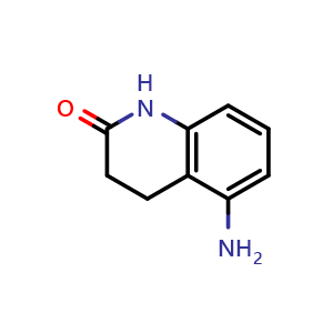Chemical structure of 5-amino-1,2,3,4-tetrahydroquinolin-2-one , CAS 58130-38-4, AChemBlock X215256