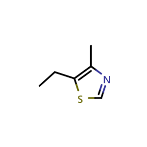 Chemical structure of 5-ethyl-4-methylthiazole , CAS 31883-01-9, AChemBlock X215402