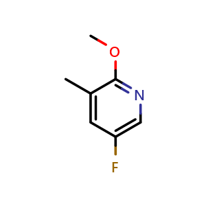 Chemical structure of 5-fluoro-2-methoxy-3-methylpyridine , CAS 884494-89-7, AChemBlock X215409