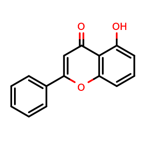 Chemical structure of 5-Hydroxyflavone , CAS 491-78-1, AChemBlock X215433
