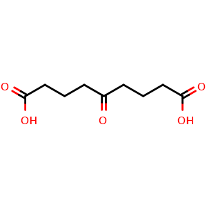 Chemical structure of 5-oxoazelaic acid , CAS 57822-06-7, AChemBlock X215474