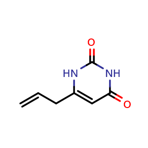 Chemical structure of 6-(prop-2-en-1-yl)-1,2,3,4-tetrahydropyrimidine-2,4-dione , CAS 936945-29-8, AChemBlock X215510