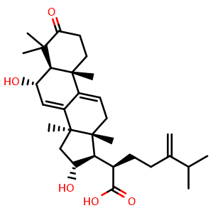 Chemical structure of 6alpha-Hydroxypolyporenic acid C , CAS 24513-63-1, AChemBlock X215548