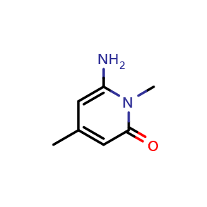 Chemical structure of 6-amino-1,4-dimethyl-1,2-dihydropyridin-2-one , CAS 863667-99-6, AChemBlock X215550