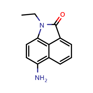 Chemical structure of 6-Amino-1-ethylbenzo[cd]indol-2(1H)-one , CAS 51331-93-2, AChemBlock X215554