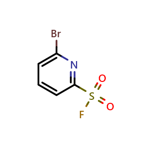 Chemical structure of 6-bromopyridine-2-sulfonyl fluoride , CAS 1934413-84-9, AChemBlock X215623