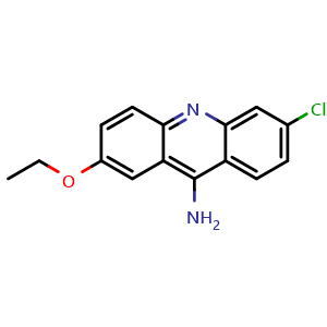 Chemical structure of 6-chloro-2-ethoxyacridin-9-amine , CAS 855939-48-9, AChemBlock X215633