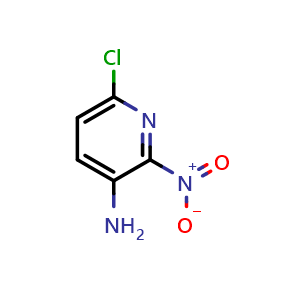 Chemical structure of 6-chloro-2-nitropyridin-3-amine , CAS 146015-42-1, AChemBlock X215637