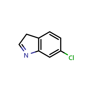 Chemical structure of 6-chloro-3H-indole , CAS 754156-53-1, AChemBlock X215640