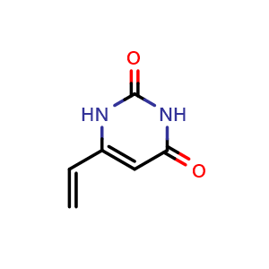 Chemical structure of 6-ethenyl-1,2,3,4-tetrahydropyrimidine-2,4-dione , CAS 36803-40-4, AChemBlock X215666