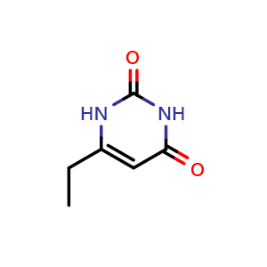Chemical structure of 6-ethyl-1,2,3,4-tetrahydropyrimidine-2,4-dione , CAS 15043-03-5, AChemBlock X215668
