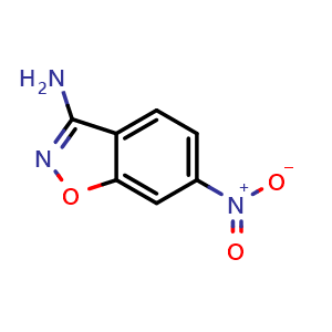 Chemical structure of 6-nitrobenzo[d]isoxazol-3-amine , CAS 89793-83-9, AChemBlock X215728