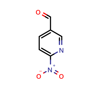 Chemical structure of 6-nitropyridine-3-carbaldehyde , CAS 1804410-06-7, AChemBlock X215729