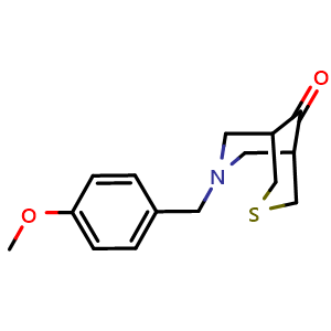 7-(4-methoxybenzyl)-3-thia-7-azabicyclo[3.3.1]nonan-9-one