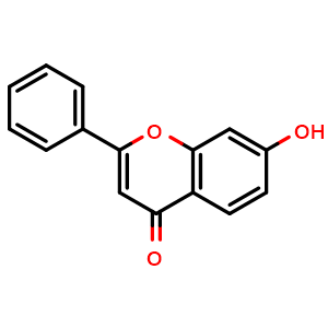 Chemical structure of 7-Hydroxyflavone , CAS 6665-86-7, AChemBlock X215830