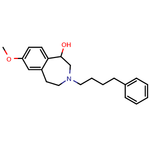 7-methoxy-3-(4-phenylbutyl)-2,3,4,5-tetrahydro-1H-benzo[d]azepin-1-ol