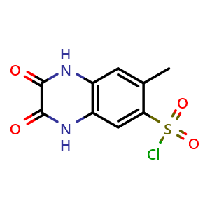 7-methyl-2,3-dioxo-1,2,3,4-tetrahydroquinoxaline-6-sulfonyl chloride