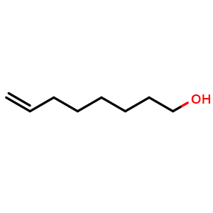 Chemical structure of 7-octen-1-ol , CAS 13175-44-5, AChemBlock X215850
