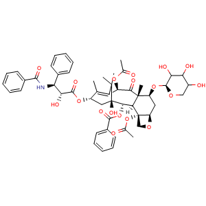 Chemical structure of 7-Xylosyltaxol , CAS 90332-66-4, AChemBlock X215856