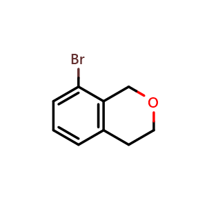 Chemical structure of 8-bromo-isochroman , CAS 846037-83-0, AChemBlock X215882