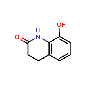 Chemical structure of 8-hydroxy-1,2,3,4-tetrahydroquinolin-2-one , CAS 52749-50-5, AChemBlock X215896