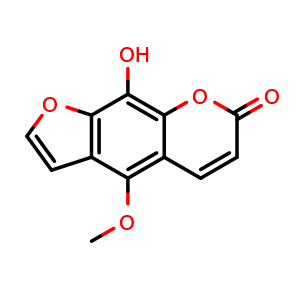 Chemical structure of 8-Hydroxybergapten , CAS 1603-47-0, AChemBlock X215899