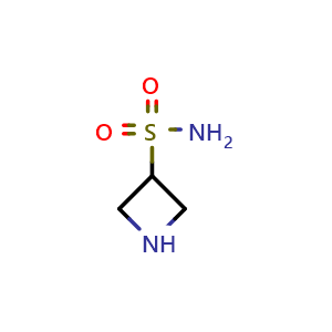 Chemical structure of azetidine-3-sulfonamide , CAS 1542590-74-8, AChemBlock X215942