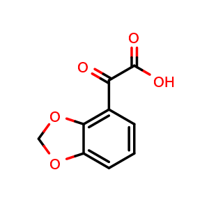 Chemical structure of Benzo[1,3]dioxol-4-yl-oxo-acetic acid , CAS 1492563-70-8, AChemBlock X215945