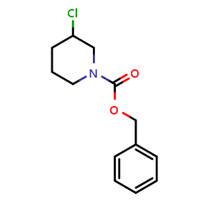 Chemical structure of benzyl 3-chloropiperidine-1-carboxylate , CAS 1353965-30-6, AChemBlock X215978
