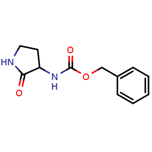 Chemical structure of benzyl N-(2-oxopyrrolidin-3-yl)carbamate , CAS 42259-95-0, AChemBlock X215998