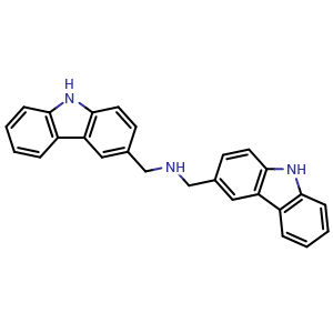 Chemical structure of bis((9H-carbazol-3-yl)methyl)amine , AChemBlock X216014