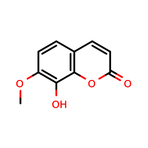 Chemical structure of Daphnetin 7-methyl ether , CAS 19492-03-6, AChemBlock X216060
