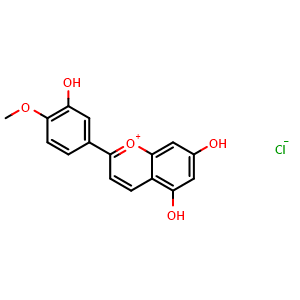 Chemical structure of Diosmetinidin chloride , CAS 64670-94-6, AChemBlock X216076