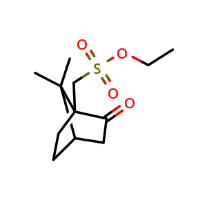 Chemical structure of ethyl (+/-)-10-camphorsulfonate , CAS 108481-13-6, AChemBlock X216081