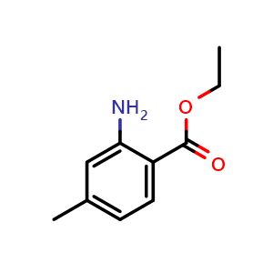 Chemical structure of ethyl 2-amino-4-methylbenzoate , CAS 64818-80-0, AChemBlock X216134