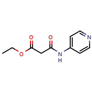 Chemical structure of ethyl 3-oxo-3-(pyridin-4-ylamino)propanoate , CAS 610281-65-7, AChemBlock X216185