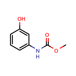 Chemical structure of methyl (3-hydroxyphenyl)carbamate , CAS 13683-89-1, AChemBlock X216294