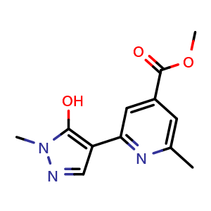 methyl 2-(5-hydroxy-1-methyl-pyrazol-4-yl)-6-methyl-pyridine-4-carboxylate