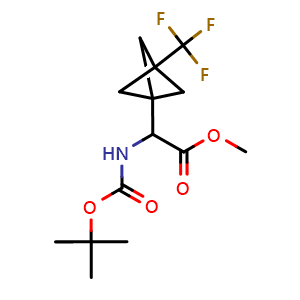 methyl 2-(tert-butoxycarbonylamino)-2-[3-(trifluoromethyl)-1-bicyclo[1.1.1]pentanyl]acetate