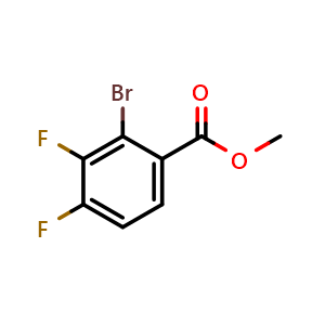 Chemical structure of methyl 2-bromo-3,4-difluorobenzoate , CAS 1805523-36-7, AChemBlock X216367