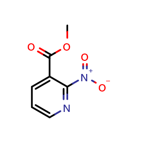 Chemical structure of methyl 2-nitropyridine-3-carboxylate , CAS 54973-79-4, AChemBlock X216385