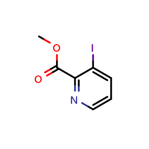 Chemical structure of methyl 3-iodopyridine-2-carboxylate , CAS 73841-41-5, AChemBlock X216431