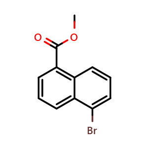 Chemical structure of Methyl 5-bromo-1-naphthoate , CAS 59866-97-6, AChemBlock X216470